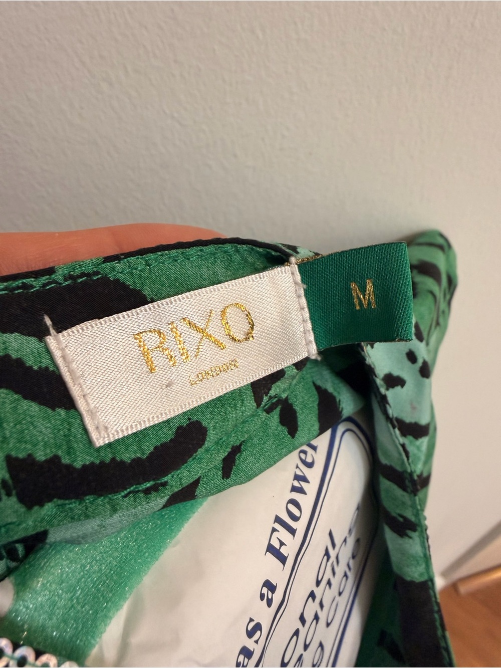 RIXO Green and Black Animal-Print Long Sleeve Maxi Dress - Picture 3 of 6